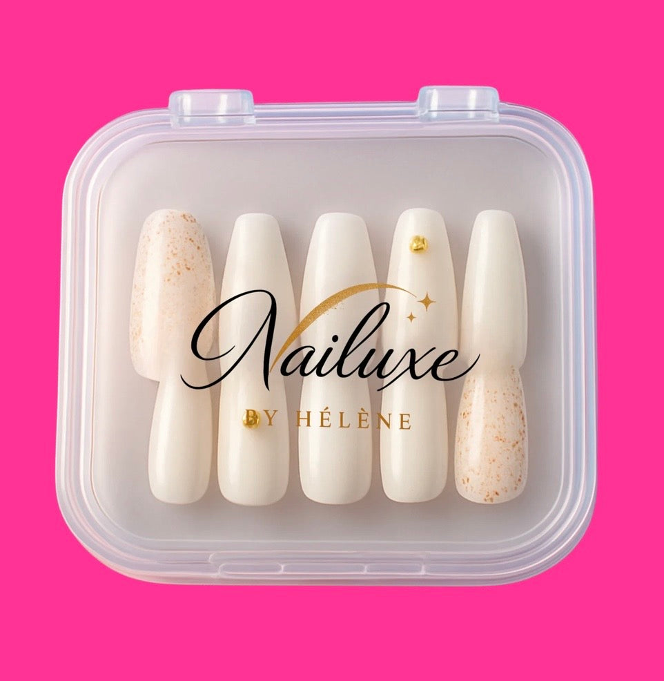 Snow Glow Press on nails