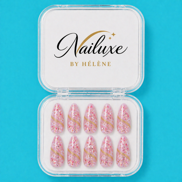 Rosy Obsession Press on nails