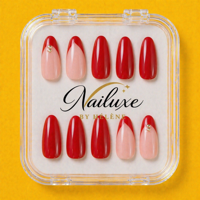 Kiss me Red Press on nails